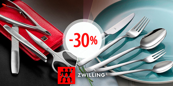 Ассортимент бренда Zwilling со скидкой 30%