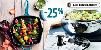 ​Ассортимент сковород Le Creuset со скидкой 25%